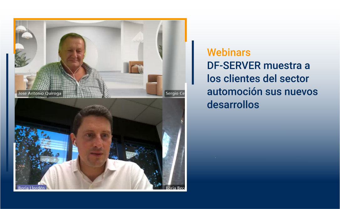 Webinars organizadas por DF-SERVER para el sector automoción